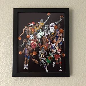 NBA Basketball Legends Wall Art